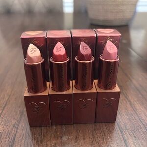 NEW Too Faced cream lipstick set of 4 NIB lipsticks